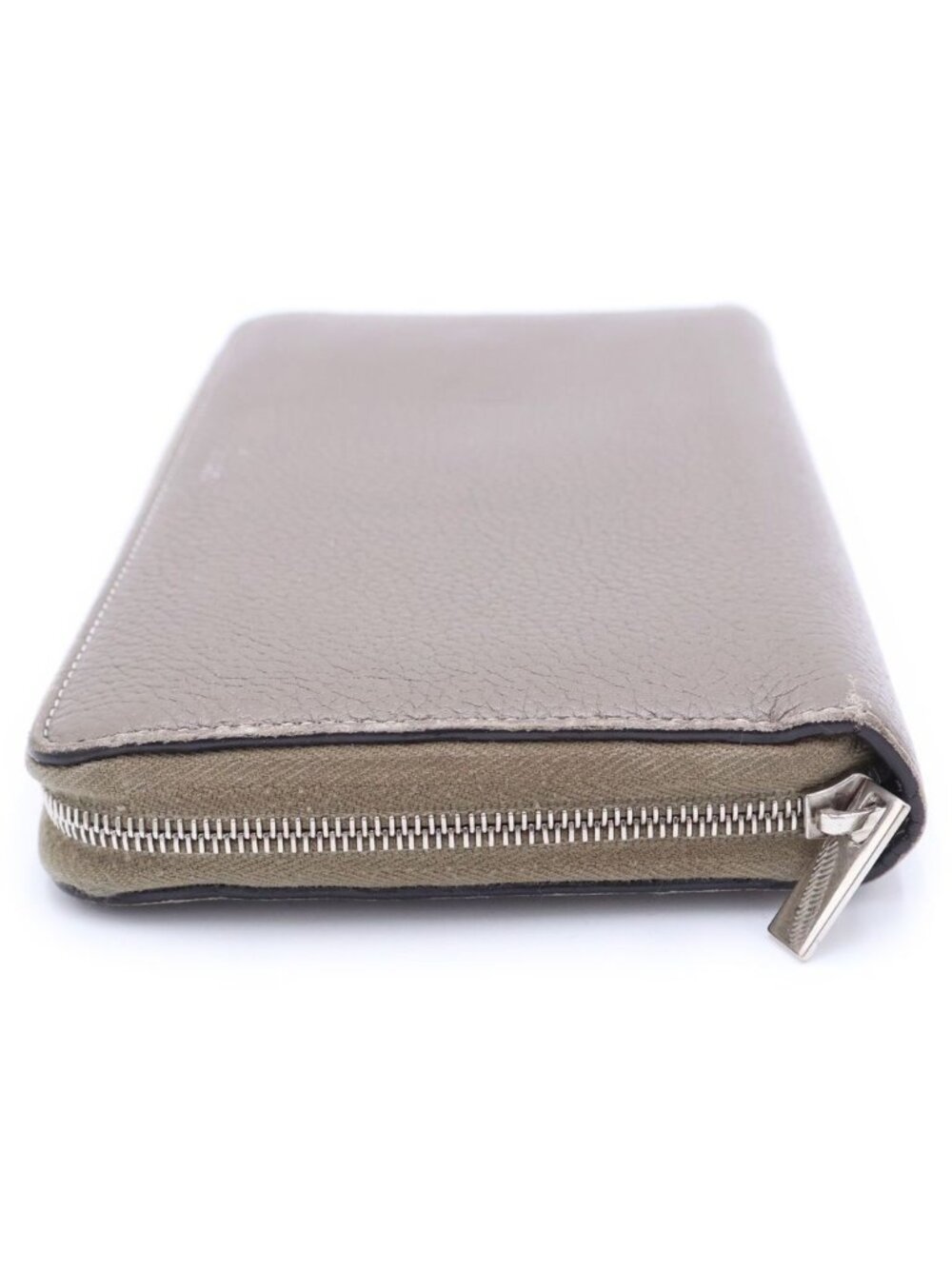 Celine Round Zip Leather Wallet Beige - Picture 3 of 6